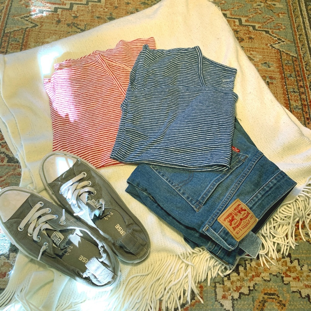 2 like NWOT Universal Thread striped shirts